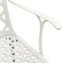 Bistrotisch und Stühle 5 Stück aus weißem Aluminiumguss von , Gartensets - Ref: Foro24-3070612, Preis: 744,79 €, Rabatt: %