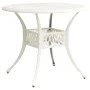 Bistro table and chairs 5 pieces white cast aluminum by , Garden sets - Ref: Foro24-3070612, Price: 715,30 €, Discount: %