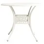 Bistrotisch und Stühle 5 Stück aus weißem Aluminiumguss von , Gartensets - Ref: Foro24-3070612, Preis: 715,30 €, Rabatt: %
