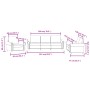 Sofagarnitur mit 3 teiligen Kissen aus rotem Samt von , Sofas - Ref: Foro24-3202174, Preis: 718,47 €, Rabatt: %