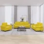 Juego de sofás con cojines 3 piezas terciopelo amarillo by , Sofas - Ref: Foro24-3202176, Price: 642,59 €, Discount: %