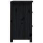 Solid black pine wood bedside table 40x35x61.5 cm by vidaXL, Nightstands - Ref: Foro24-820954, Price: 49,21 €, Discount: %