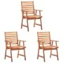 Sillas de comedor de exterior 3 uds madera maciza de acacia de vidaXL, Sillas de jardín - Ref: Foro24-46313, Precio: 189,40 €...