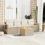 Garden sofa set with 5-piece synthetic rattan beige cushions by , Garden sets - Ref: Foro24-3256772, Price: 384,83 €, Discoun...