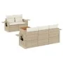 Garden sofa set with 6-piece synthetic rattan beige cushions by , Garden sets - Ref: Foro24-3256779, Price: 515,53 €, Discoun...