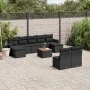 Garden sofa set 10 pieces with black synthetic rattan cushions by , Garden sets - Ref: Foro24-3257091, Price: 595,74 €, Disco...