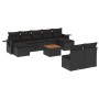 Garden sofa set 10 pieces with black synthetic rattan cushions by , Garden sets - Ref: Foro24-3257091, Price: 592,65 €, Disco...