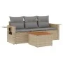Set Gartensofas mit beigen Kissen Mix 4 Stück PE Rattan von , Gartensets - Ref: Foro24-3256766, Preis: 276,84 €, Rabatt: %