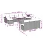 Set Gartensofas mit beigen Kissen Mix 11 Stück PE Rattan von , Gartensets - Ref: Foro24-3257102, Preis: 630,11 €, Rabatt: %