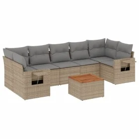 Set Gartensofas mit beigen Kissen Mix 8 Stück PE Rattan von , Gartensets - Ref: Foro24-3256808, Preis: 528,72 €, Rabatt: %