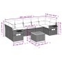 Set Gartensofas mit beigen Kissen Mix 8 Stück PE Rattan von , Gartensets - Ref: Foro24-3256808, Preis: 528,12 €, Rabatt: %