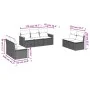 Set of 7-piece garden sofas and beige synthetic rattan cushions by , Garden sets - Ref: Foro24-3258279, Price: 420,14 €, Disc...