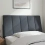 Cabecero de cama acolchado terciopelo gris oscuro 100 cm de , Cabeceros y pies de cama - Ref: Foro24-374656, Precio: 35,74 €,...