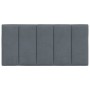 Dunkelgraues, samtgepolstertes Bettkopfteil 100 cm von , Kopf- und Fußteile - Ref: Foro24-374656, Preis: 36,30 €, Rabatt: %