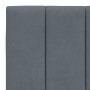 Dunkelgraues, samtgepolstertes Bettkopfteil 100 cm von , Kopf- und Fußteile - Ref: Foro24-374656, Preis: 36,30 €, Rabatt: %