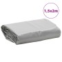 Gray tarpaulin 1.5x2 m 650 g/m² by , Waterproof tarpaulins - Ref: Foro24-156043, Price: 34,96 €, Discount: %
