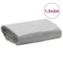 Gray tarpaulin 1.5x2 m 650 g/m² by , Waterproof tarpaulins - Ref: Foro24-156043, Price: 30,31 €, Discount: %