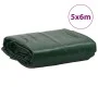 Green tarpaulin 5x6 m 650 g/m² by , Waterproof tarpaulins - Ref: Foro24-156055, Price: 182,37 €, Discount: %