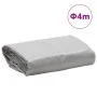 Gray tarpaulin Ø 4 m 650 g/m² by , Waterproof tarpaulins - Ref: Foro24-156209, Price: 65,09 €, Discount: %