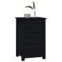 Solid black pine wood bedside table 40x35x61.5 cm by vidaXL, Nightstands - Ref: Foro24-820954, Price: 49,21 €, Discount: %