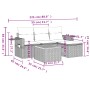5-teiliges Gartenmöbel-Set und schwarze synthetische Rattankissen von , Gartensets - Ref: Foro24-3256860, Preis: 331,83 €, Ra...