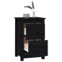 Solid black pine wood bedside table 40x35x61.5 cm by vidaXL, Nightstands - Ref: Foro24-820954, Price: 49,21 €, Discount: %