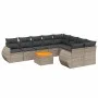 10-piece garden sofa set with gray synthetic rattan cushions by , Garden sets - Ref: Foro24-3225164, Price: 607,77 €, Discoun...