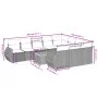 11-teiliges Gartensofa-Set und graue synthetische Rattankissen von , Gartensets - Ref: Foro24-3225185, Preis: 656,47 €, Rabat...