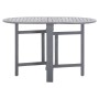 Mesa de jardín de madera maciza de acacia gris 120x70x74 cm de vidaXL, Mesas de jardín - Ref: Foro24-46325, Precio: 181,51 €,...