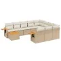 11-piece garden sofa set with beige synthetic rattan cushions by , Garden sets - Ref: Foro24-3227206, Price: 750,59 €, Discou...
