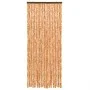 Ockerfarbener und weißer Chenille-Fliegenschutzvorhang, 100 x 230 cm von , Moskitonetze für Fenster - Ref: Foro24-377402, Pre...