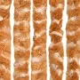 Ockerfarbener und weißer Chenille-Fliegenschutzvorhang, 100 x 230 cm von , Moskitonetze für Fenster - Ref: Foro24-377402, Pre...