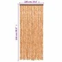 Ockerfarbener und weißer Chenille-Fliegenschutzvorhang, 100 x 230 cm von , Moskitonetze für Fenster - Ref: Foro24-377402, Pre...