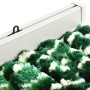 Cortina antimoscas chenilla verde y blanco 90x200 cm
