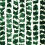 Cortina antimoscas chenilla verde y blanco 90x200 cm