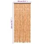 Ockerfarbener und weißer Chenille-Fliegenvorhang, 90 x 200 cm von , Moskitonetze für Fenster - Ref: Foro24-377400, Preis: 64,...