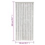 Cortina antimoscas chenilla gris claro y blanco 56x200 cm de , Mosquiteras para ventanas - Ref: Foro24-377312, Precio: 38,99 ...