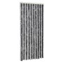 Grauer und schwarzer Chenille-Fliegenvorhang, 90 x 200 cm von , Moskitonetze für Fenster - Ref: Foro24-377327, Preis: 68,29 €...