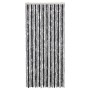 Grauer und schwarzer Chenille-Fliegenvorhang, 90 x 200 cm von , Moskitonetze für Fenster - Ref: Foro24-377327, Preis: 68,29 €...