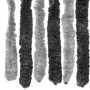 Cortina antimoscas chenilla gris y negro 90x200 cm