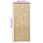 Beige-brauner Chenille-Fliegenschutzvorhang, 100 x 230 cm von , Moskitonetze für Fenster - Ref: Foro24-377390, Preis: 61,01 €...