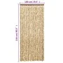 Beige-brauner Chenille-Fliegenschutzvorhang, 100 x 230 cm von , Moskitonetze für Fenster - Ref: Foro24-377390, Preis: 62,30 €...