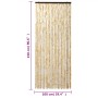 Beigefarbener Chenille-Fliegenschutzvorhang, 100 x 230 cm von , Moskitonetze für Fenster - Ref: Foro24-377378, Preis: 74,74 €...