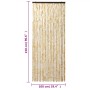 Cortina antimoscas chenilla beige 100x230 cm