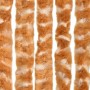 Ockerfarbener und weißer Chenille-Fliegenvorhang, 56 x 200 cm von , Moskitonetze für Fenster - Ref: Foro24-377399, Preis: 36,...