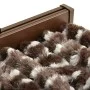 Brauner und weißer Chenille-Fliegenvorhang, 90 x 200 cm von , Moskitonetze für Fenster - Ref: Foro24-377392, Preis: 59,08 €, ...