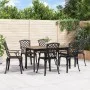 Sillas de jardín 6 unidades aluminio fundido negro de , Conjuntos de jardín - Ref: Foro24-3216320, Precio: 726,79 €, Descuent...