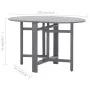 Gartentisch aus massivem Akazienholz grau 120x70x74 cm von vidaXL, Gartentische - Ref: Foro24-46325, Preis: 162,56 €, Rabatt: %