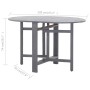 Mesa de jardín de madera maciza de acacia gris 120x70x74 cm de vidaXL, Mesas de jardín - Ref: Foro24-46325, Precio: 181,51 €,...