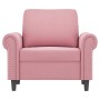 Rosa Samt-Sessel, 60 cm. von , Sofas - Ref: Foro24-359512, Preis: 177,74 €, Rabatt: %